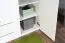 Armadio battente Siumu 39 | Bianco lucido | 224 x 317 x 56 cm | 7 ante, 6 cassetti | Design moderno