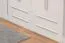 Armadio 7 ante battenti con cornice Siumu 38 | Bianco lucido | 226 x 322 x 60 cm | Design moderno