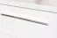 Comodino Siumu 19 bianco lucido | 3 cassetti soft close | 61 x 45 x 40 cm | Design moderno