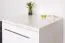 Comodino Siumu 19 bianco lucido | 3 cassetti soft close | 61 x 45 x 40 cm | Design moderno