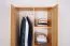 Armadio in legno di pino massiccio naturale 008 - Dimensioni 190 x 90 x 60 cm (H x L x P)