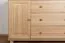 Cassettiera in pino massello naturale 037 | 3 cassetti spaziosi | Design moderno | 78 x 118 x 42 cm