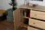 Cassettiera in pino massello naturale 037 | 3 cassetti spaziosi | Design moderno | 78 x 118 x 42 cm