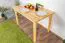 Tavolo rettangolare in pino massello naturale 001 | 75 x 120 cm x 75 | Design moderno | Robusto