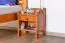 Comodino pino massello color rovere Junco 132 | 45x34x29 cm | Design moderno e compatto