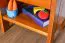 Comodino pino massello color rovere Junco 132 | 45x34x29 cm | Design moderno e compatto
