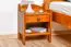 Comodino pino massello color rovere Junco 132 | 45x34x29 cm | Design moderno e compatto