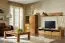 Set soggiorno 4 pezzi "Jussara" | Rovere parzialmente massello | Finitura ambra | Design moderno