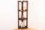 Scaffale angolare in pino massello color noce Junco 61 | 125 x 40 x 30 cm | Design moderno e robusto