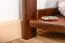 Scaffale angolare in pino massello color noce Junco 61 | 125 x 40 x 30 cm | Design moderno e robusto