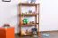 Scaffale in pino massello color rovere Junco 56B | 125 x 70 x 30 cm | Design moderno e robusto
