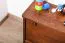 Scarpiera in pino massello color noce Junco 216 | Design moderno | 44 x 72 x 30 cm