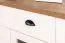 Cassettiera Segnas 02 | Bianco pino e marrone rovere | 88 x 130 x 43 cm | 3 cassetti, 3 ante