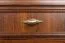 Armadio Sentis 24 marrone scuro | 2 ante battenti, 1 anta a specchio | 193 x 158 x 62 cm | Stile rustico elegante