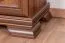 Armadio Sentis 24 marrone scuro | 2 ante battenti, 1 anta a specchio | 193 x 158 x 62 cm | Stile rustico elegante