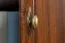 Armadio Sentis 18 marrone scuro | 193 x 58 x 40 cm | Stile country | 2 ante, 3 ripiani | Finitura premium
