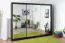 Armadio con ante scorrevoli Bisaurin 6D con specchio | Nero | 200 x 250 x 62 cm | Design moderno e salvaspazio