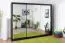 Armadio con ante scorrevoli Bisaurin 6D con specchio | Nero | 200 x 250 x 62 cm | Design moderno e salvaspazio