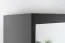 Armadio scorrevole con specchio Bisaurin 4 ante | Nero elegante | 200 x 180 x 62 cm
