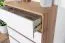 Cassettiera per cameretta "Alard" 05 | Rovere e bianco | 94 x 80 x 40 cm | 4 cassetti moderni