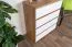 Cassettiera per cameretta "Alard" 05 | Rovere e bianco | 94 x 80 x 40 cm | 4 cassetti moderni