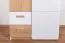 Armadio cameretta ante battenti Dennis 01 | Frassino/bianco | 188 x 80 x 52 cm