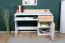 Scrivania per cameretta "Dennis" 10 | Frassino e bianco | 87 x 120 x 55 cm | Spazio organizzato