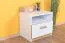 Comodino Dennis 12 per cameretta | Frassino e bianco | 51 x 45 x 35 cm | 1 cassetto