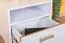 Comodino Dennis 12 per cameretta | Frassino e bianco | 51 x 45 x 35 cm | 1 cassetto