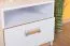 Comodino Dennis 12 per cameretta | Frassino e bianco | 51 x 45 x 35 cm | 1 cassetto