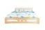 Letto king size "Milo" 39, pino massello, incl. rete a doghe, finitura naturale - 180 x 200 cm (l x l)