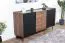 Cassettiera Mairenke 05 | Noce e Nero opaco | 79 x 150 x 40 cm | Design moderno e funzionale