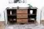 Cassettiera Mairenke 05 | Noce e Nero opaco | 79 x 150 x 40 cm | Design moderno e funzionale