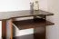 Scrivania pino massiccio color noce Junco 195 | Design semplice | 75 x 103 x 57 cm | Spazio PC e ripiano