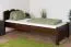 Letto singolo Turakos 92 in pino massiccio | Finitura noce | 90 x 200 cm | Robusto e resistente | Design moderno