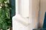 Armadio bianco con specchio in pino massiccio 28B | 200 x 125 x 41 cm | 2 cassetti, 6 scomparti, illuminazione inclusa