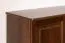 Cassettiera Junco 157 | Pino massello color noce | 140 x 89 x 41 cm | 3 scomparti spaziosi | Robusta e stabile