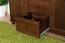 Cassettiera in pino massiccio color noce Junco 158 | 8 scomparti, 5 cassetti | 123 x 121 x 42 cm | Ampio spazio