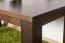 Tavolino pino massiccio color noce Junco 483 | Design semplice | 120 x 60 x 50 cm | Ottima stabilità