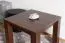 Tavolino Junco 485 in legno di pino massiccio color noce | Design moderno e semplice | 60 x 60 x 50 cm