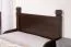 Letto singolo elegante in pino massiccio 101 | Rete a doghe inclusa | Finitura noce | 100 x 200 cm | Alta stabilità