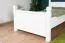 Letto singolo bianco pino massiccio 101 | Rete a doghe inclusa | 100 x 200 cm | Stabile e facile da abbinare