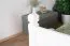 Letto singolo bianco pino massiccio 101 | Rete a doghe inclusa | 100 x 200 cm | Stabile e facile da abbinare
