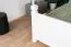 Letto singolo bianco pino massiccio 101 | Rete a doghe inclusa | 100 x 200 cm | Stabile e facile da abbinare