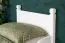 Letto singolo bianco pino massiccio 101 | Rete a doghe inclusa | 100 x 200 cm | Stabile e facile da abbinare