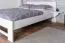 Letto ragazzi legno massiccio faggio bianco 110 | Rete a doghe inclusa | Materasso 160 x 200 cm