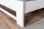 Letto matrimoniale robusto, letto moderno per ospiti, faggio massiccio 110, bianco, incl. rete a doghe, superficie di appoggio 160 x 200 cm