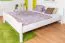 Letto matrimoniale in pino massiccio bianco 112, elegante letto per ospiti, con rete a doghe, superficie di appoggio 180 x 200 cm, resistente e moderno, montaggio rapido e semplice
