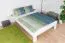 Letto singolo moderno, comodo letto per ospiti faggio massiccio 114, bianco, incl. rete a doghe, superficie di riposo 140 x 200 cm