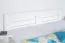Letto matrimoniale bianco in faggio massiccio 114, letto per ospiti, incl. rete a doghe, superficie di appoggio 180 x 200 cm, robusto e stabile, lavorazione di alta qualità, montaggio semplice